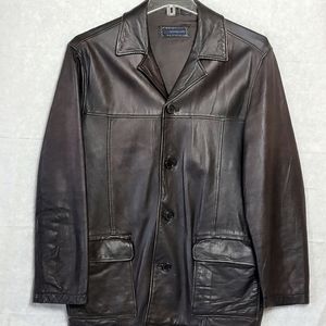 Material London Leather Coat